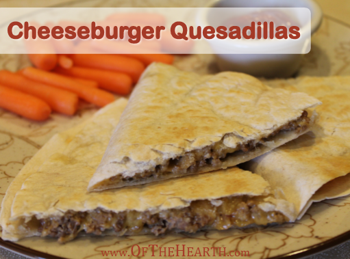 Cheeseburger Quesadillas