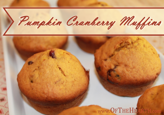 Pumpkin Cranberry Muffins recipe