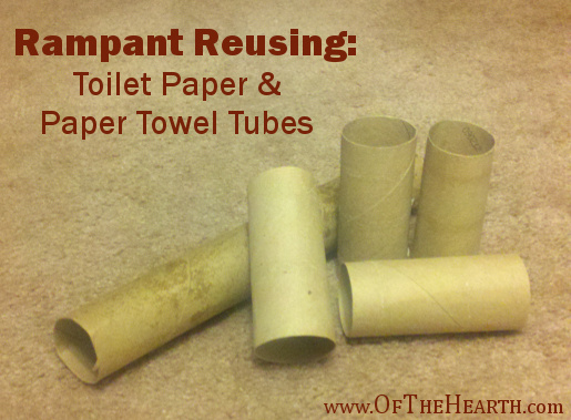 Rampant Reusing: Toilet Paper and Paper Towel Tubes